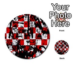 Emo Checker Graffiti Multi-purpose Cards (round)  by ArtistRoseanneJones