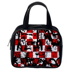 Emo Checker Graffiti Classic Handbags (one Side) by ArtistRoseanneJones