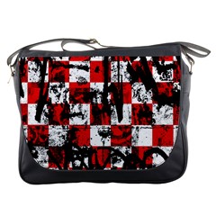 Emo Checker Graffiti Messenger Bags by ArtistRoseanneJones