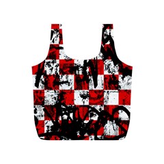 Emo Checker Graffiti Full Print Recycle Bags (s)  by ArtistRoseanneJones