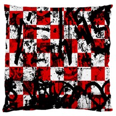 Emo Checker Graffiti Standard Flano Cushion Cases (one Side) 