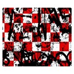 Emo Checker Graffiti Double Sided Flano Blanket (Small)  50 x40  Blanket Back