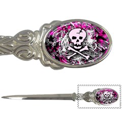 Pink Skull Splatter Letter Openers