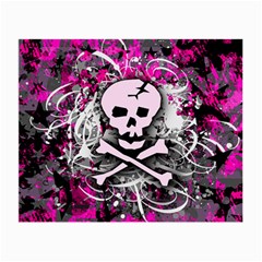 Pink Skull Splatter Small Glasses Cloth (2-side)