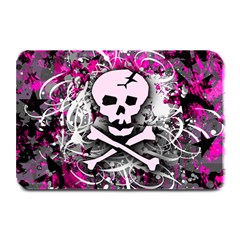 Pink Skull Splatter Plate Mats