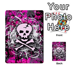 Pink Skull Splatter Multi-purpose Cards (rectangle)  by ArtistRoseanneJones