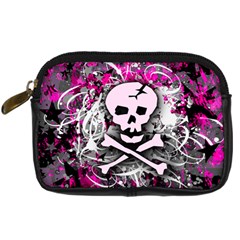 Pink Skull Splatter Digital Camera Cases