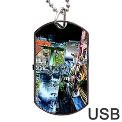 Colour Street Top Dog Tag Usb Flash (two Sides) 