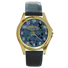 The Others 2 Round Gold Metal Watches