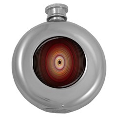 Colour Twirl Round Hip Flask (5 Oz)