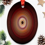 Colour Twirl Oval Ornament (Two Sides) Front