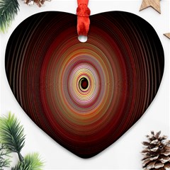 Colour Twirl Heart Ornament (2 Sides) by InsanityExpressed