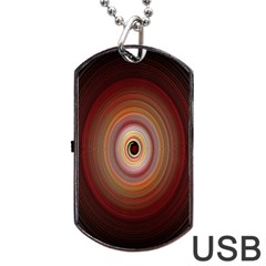 Colour Twirl Dog Tag Usb Flash (two Sides) 