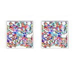 Soul Colour Light Cufflinks (Square) Front(Pair)