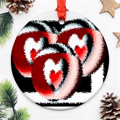 Heart Time 3 Ornament (round) 