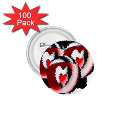 Heart Time 3 1 75  Buttons (100 Pack) 