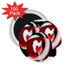 Heart Time 3 2 25  Magnets (100 Pack) 