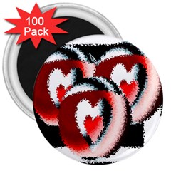 Heart Time 3 3  Magnets (100 Pack)