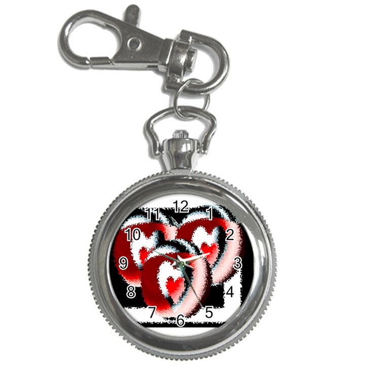 Heart Time 3 Key Chain Watches