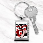 Heart Time 3 Key Chains (Rectangle)  Front