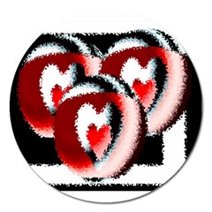 Heart Time 3 Magnet 5  (round)