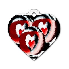 Heart Time 3 Dog Tag Heart (two Sides) by InsanityExpressed