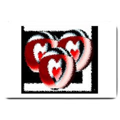 Heart Time 3 Large Doormat 