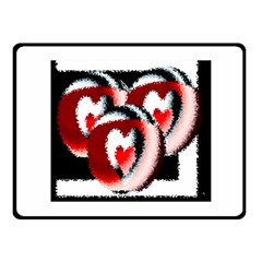 Heart Time 3 Fleece Blanket (small)