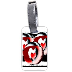 Heart Time 3 Luggage Tags (one Side)  by InsanityExpressed