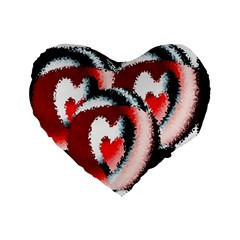 Heart Time 3 Standard 16  Premium Heart Shape Cushions