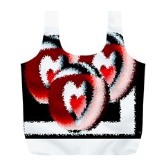 Heart Time 3 Full Print Recycle Bags (l) 