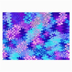 Blue And Purple Marble Waves Large Glasses Cloth (2-side)