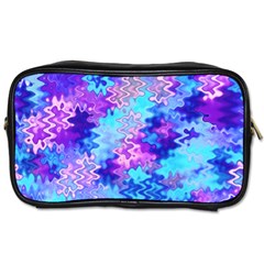 Blue And Purple Marble Waves Toiletries Bags 2-side