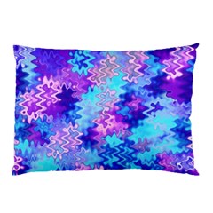 Blue And Purple Marble Waves Pillow Cases (two Sides)