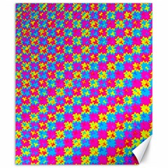 Crazy Yellow And Pink Pattern Canvas 20  X 24  