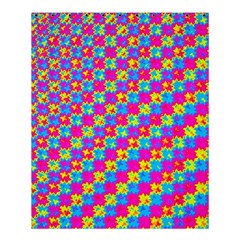 Crazy Yellow And Pink Pattern Shower Curtain 60  X 72  (medium) 