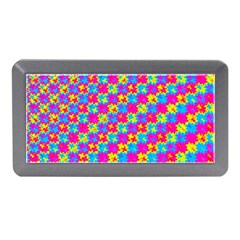 Crazy Yellow And Pink Pattern Memory Card Reader (mini)