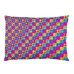 Crazy Yellow And Pink Pattern Pillow Cases (two Sides) by KirstenStar