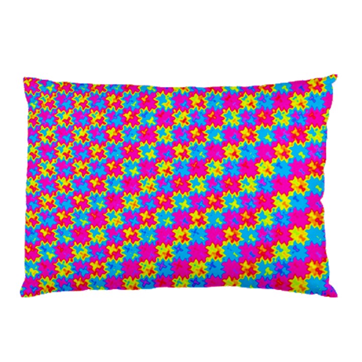 Crazy Yellow and Pink Pattern Pillow Cases (Two Sides)