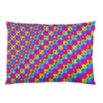 Crazy Yellow and Pink Pattern Pillow Cases (Two Sides) Back