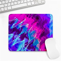 Stormy Pink Purple Teal Artwork Large Mousepads