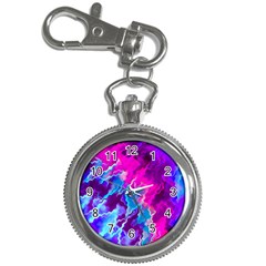 Stormy Pink Purple Teal Artwork Key Chain Watches