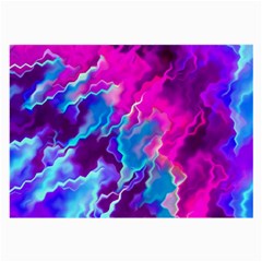 Stormy Pink Purple Teal Artwork Large Glasses Cloth (2-side)