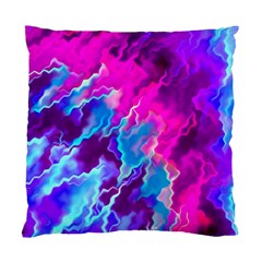 Stormy Pink Purple Teal Artwork Standard Cushion Cases (two Sides)  by KirstenStar