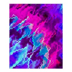 Stormy Pink Purple Teal Artwork Shower Curtain 60  X 72  (medium) 