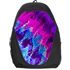 Stormy Pink Purple Teal Artwork Backpack Bag