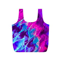 Stormy Pink Purple Teal Artwork Full Print Recycle Bags (s) 