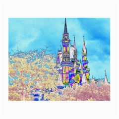 Castle For A Princess Small Glasses Cloth by Rokinart