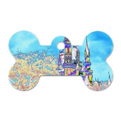 Castle For A Princess Dog Tag Bone (one Side)