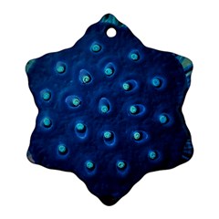 Blue Plant Snowflake Ornament (2-side)